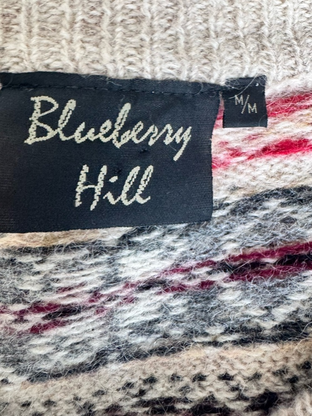 Vintage Blueberry Hill Shetland Wool Cardigan - Picture 7 of 8
